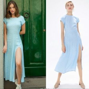 UrbanOutfitters Lindsey Cap-sleeve Midi Dress